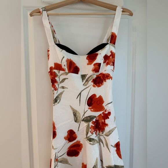 Reformation Bekki Linen Dress, size 0 - Picture 9 of 14